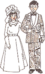 Свадебные наряды из бумаги