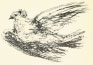 П. Пикассо. Летящий голубь. 1949 г.