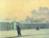 П. Федотов. «Зимний день. 21-я линия Васильевского острова», 1840 г.