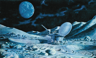 «Луноход-1» путешествует по Луне