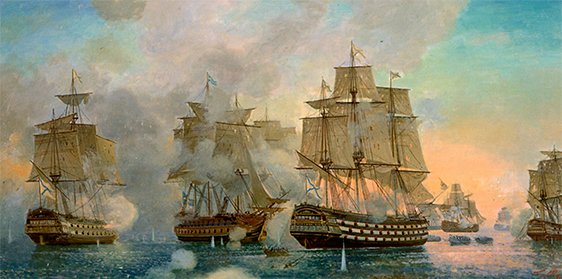 Гогландское сражение 1788 г., Художник С. В. Пен