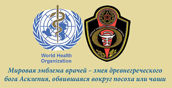 Мировая эмблема врачей — змея