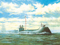 Субмарина Александровского выходит в море