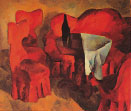 Р. Фальк. «Красная мебель», 1920 г.