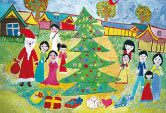Пак Су Мин, 7 лет, «Новый год в России», Корея