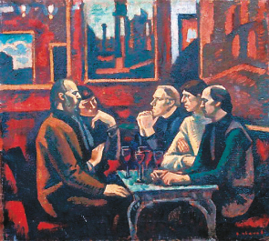 В. Иванов. «Кафе “Греко”», 1974 г.