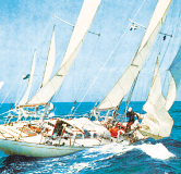 Яхта «Джипси мот» перед уходом в историческое плавание