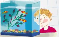 Мальчик с аквариумом