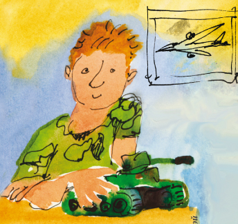 Мальчик с танком