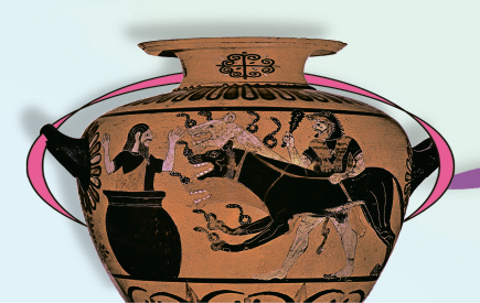 Изображения собак на древнегреческих вазах