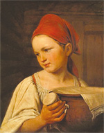 А. Венецианов «Крестьянка», 1825 г.