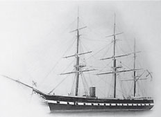 Русский винтовой фрегат. 1860-е годов