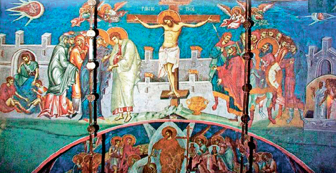 Фрески XIV века в православном монастыре Высокие Дечаны в Косово