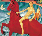 К. Петров-Водкин. «Купание красного коня», 1912 г.