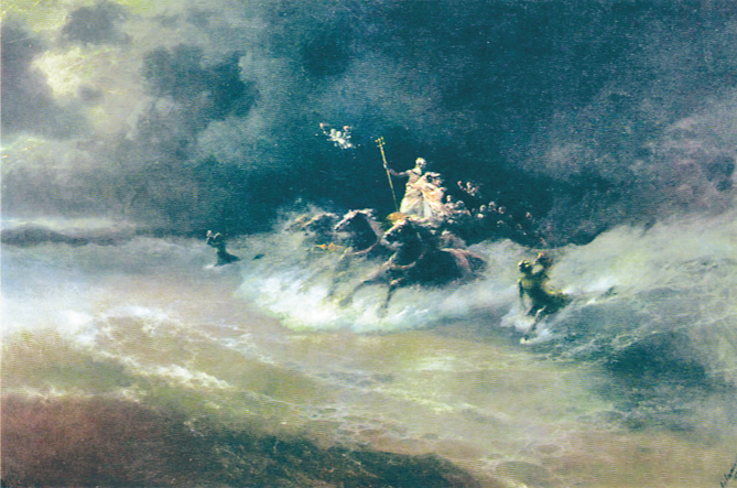 И. Айвазовский. «Путешествие Посейдона по морю», 1894 г.