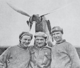 Героический экипаж — Георгий Байдуков, Валерий Чкалов и Александр Беляков (слева направо)
