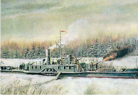 Канонерская лодка Волжской флотилии «Усыскин»