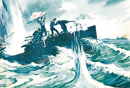 Бой сторожевого корабля «Туман» против трех вражеских эсминцев