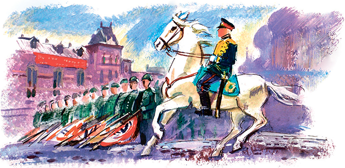 Жуков принимает парад Победы