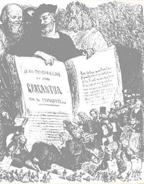 Доре. Иллюстрация к «Гаргантюа и Пантагрюэлю», 1854 г.