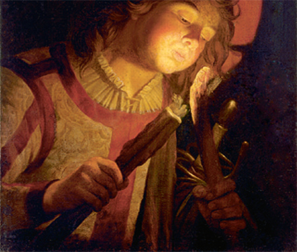 Маттиас Стомер. Мальчик с факелом. 1622. Холст, масло