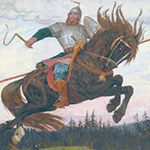 В. Васнецов. &laquo;Богатырский скок. (Илья Муромец)&raquo;. 1914