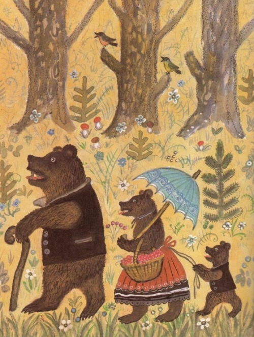Три медведя. Художник Юрий Васнецов